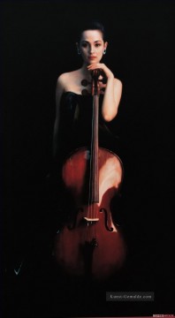 Cello Mädchen Chinese Chen Yifei Ölgemälde